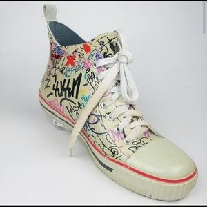 Henry Ferrera New York  Graffiti Rain Sneakers